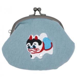 大西賢製販 Ripple×tottua 3.3寸がま口財布 刺繍 犬張り子 GA15W-SS03 爆...
