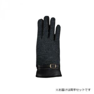 婦人用手袋 羊革コンビ手袋 22cm ダークグレー(3) 001317221 爆買