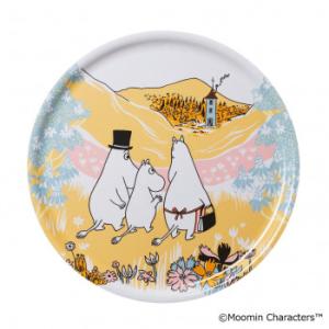 (A)Moomin　ムーミン トレイ 35cm ファミリータイム 80　1076292
