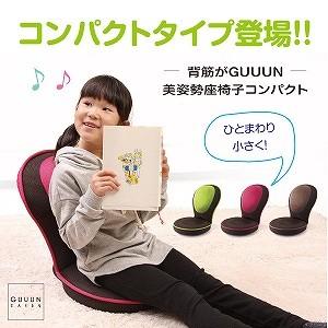 座椅子 背筋 姿勢 クッション 背筋がGUUUN美姿勢座椅子コンパクト 爆買