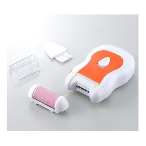 メール便対応 爪切り 電動つめ切り かかとやすり 2WAY 電動爪切り＆かかとローラー 電動 かかとケア 爪ケア 水洗い可 ネイルケア 爆買