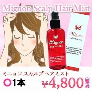 頭皮 体臭 デオドラント Mignon Scalp Hair Mist（ミニョン スカルプ