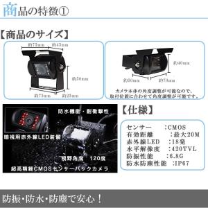 7インチオンダッシュ液晶モニター + ワイヤレ...の詳細画像2