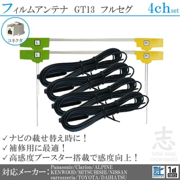 フィルムアンテナ GT13 パナソニック 対応 4ch