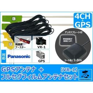 Strada 取付書付パナソニック フィルムアンテナ L型☆CN-RS01D CN