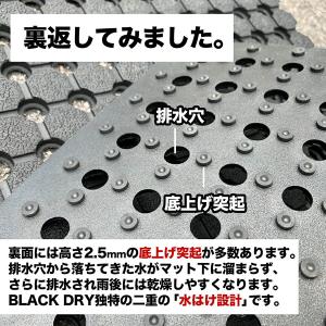 防滑・水はけゴムマット BLACK DRY ブ...の詳細画像5