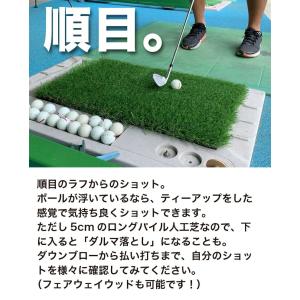 深ラフ芝 ゴルフ練習マット 小 20cmx50...の詳細画像3