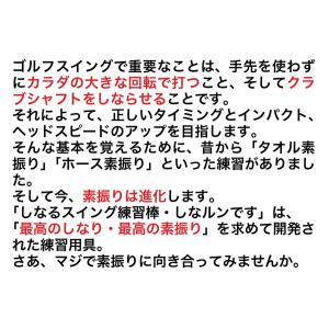 青いしなルンです しなるスイング練習棒90cm...の詳細画像3