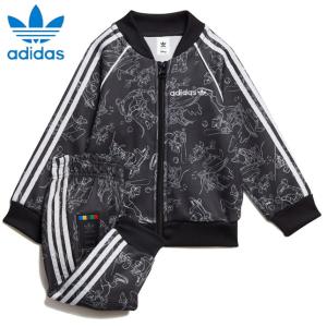 adidas アディダス オリジナルス GOOFY SST SUITS ディズニー スポーツ グーフィー SST 上下 2点セット ジャージ ベビー キッズ IYM78｜progres