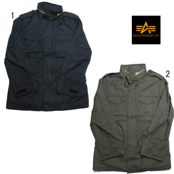 アルファ M-65 MOD フィールド ジャケット コットン バックサテン ミリタリージャケット メ...
