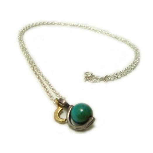 ターコイズネックレス シルバーアクセサリー メンズ Ateaseアティース アースネックレス AN-...