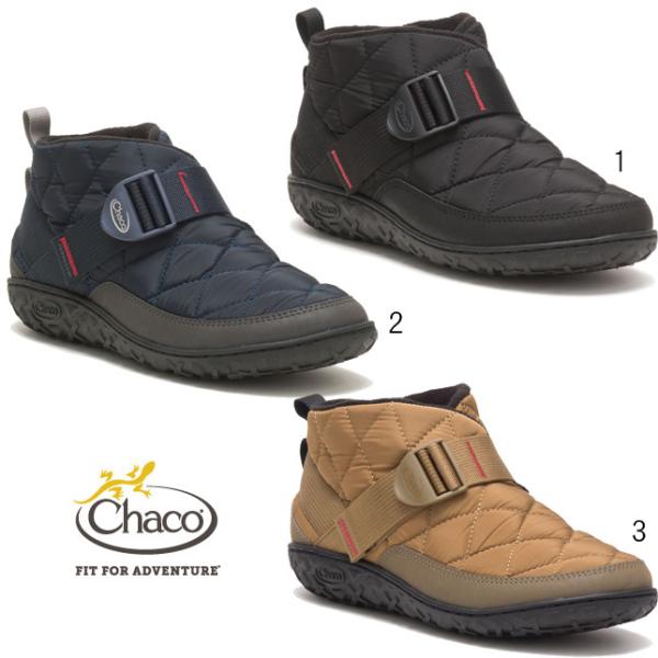 Chaco チャコ メンズ ランブル パフ スリップオン ウィンター シューズ ナイロン フリース