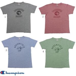 Champion チャンピオン ROCHESTER ロチェスター 杢 プリント Tシャツ  C3-F321｜progres