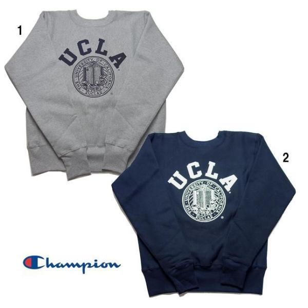 Champion MADE IN USA リバースウィーブ プリント 赤タグ UCLA C5-G00...