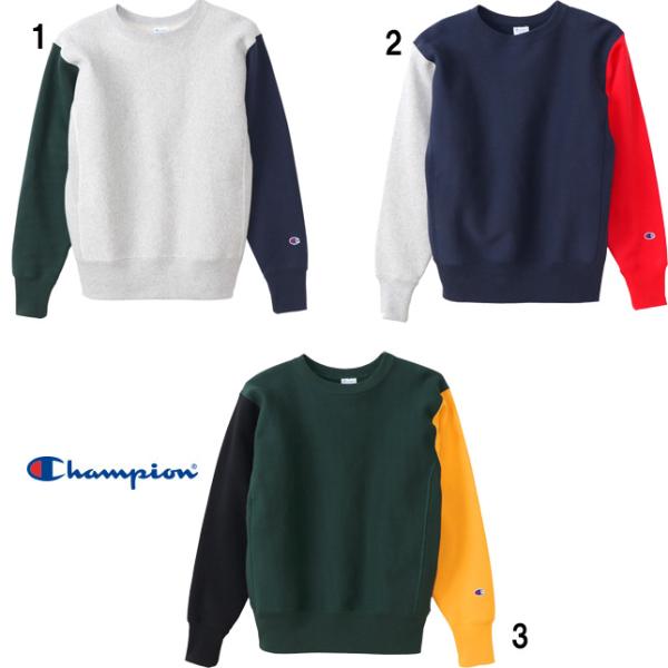 チャンピオン リバースウィーブクルーネックスウェットシャツ C3-S008 クレイジーパターンクルー...