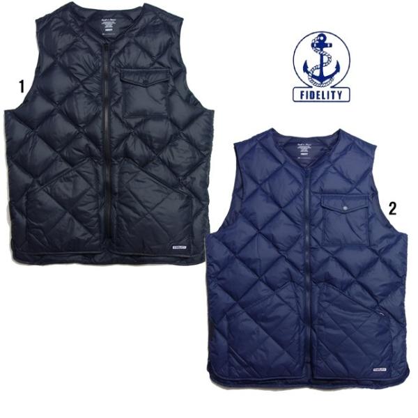 FIDELITY フィデリティ インナー ナイロン ダウンベスト