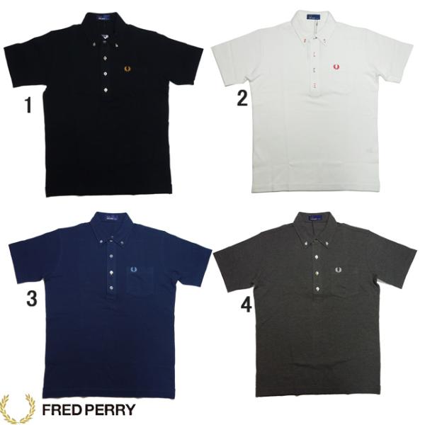 フレッドペリー メンズ ボタンダウン ポロシャツ F1542 ボタン糸 配色 FRED PERRY
