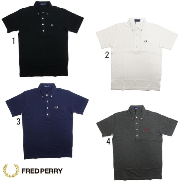 フレッドペリー メンズ ボタンダウン ポロシャツ F1542 ボタン糸 配色 FRED PERRY ...