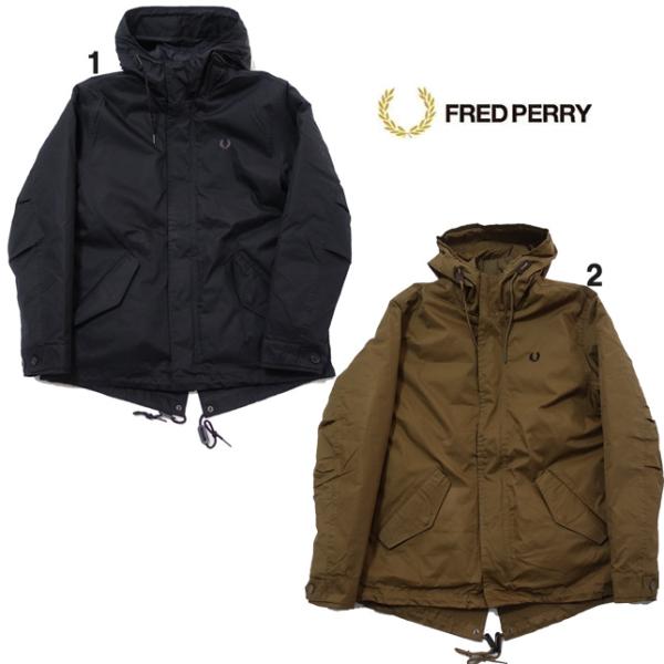 フレッドペリー メンズ ショートパデッドパーカー J4552 中綿ジャケット FREDPERRY