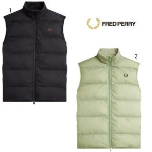 フレッドペリー インシュレイテッド ジレ J4566 中綿ベスト FREDPERRY Insulated Gilet｜progres