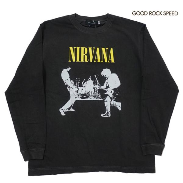 GOOD ROCK SPEED グッドロックスピード プリントTシャツ 長袖 ニルヴァーナ NIRV...