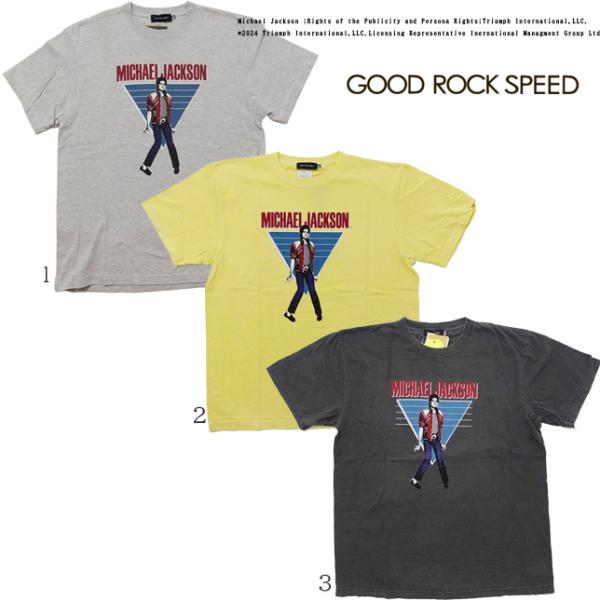 GOOD ROCK SPEED グッドロックスピード プリントTシャツ 半袖 マイケルジャクソン フ...