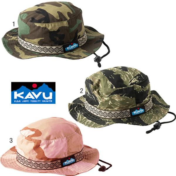 KAVU カブー リップストップストラップバケットハット カモフラージュ 迷彩柄 HAT 帽子
