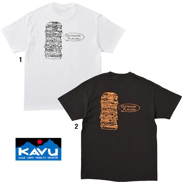 KAVU カブー メンズ バーガー ショートスリーブTシャツ プリント Tシャツ