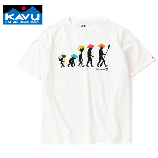 KAVU カブー バックトゥーネイチャーTee メンズ Tシャツ プリント Tシャツ