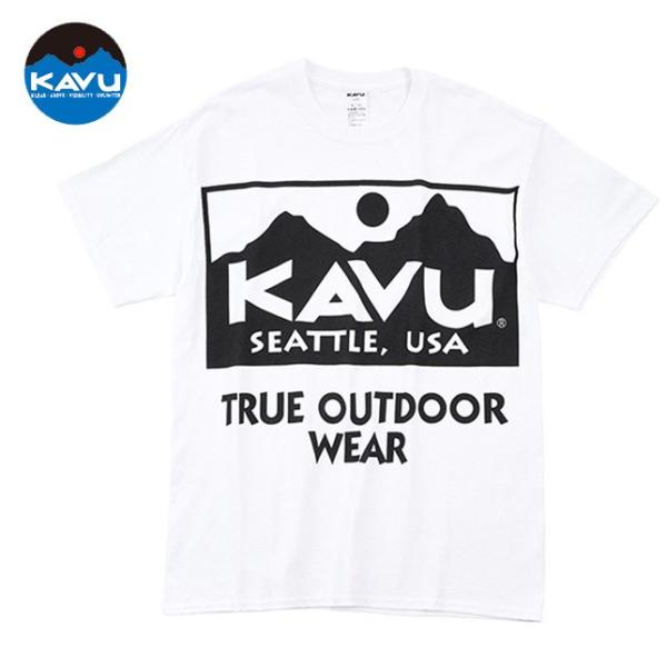 KAVU カブー メンズ ビックロゴTシャツ プリントTシャツ