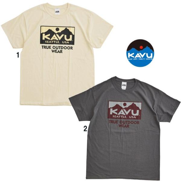 KAVU カブー メンズ トゥルーロゴ 2カラー Tシャツ プリントTシャツ