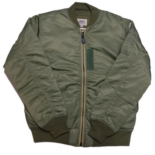 KIFFE キッフェ MA-1 ナイロンジャケット メンズ ミリタリージャケット アーミージャケット