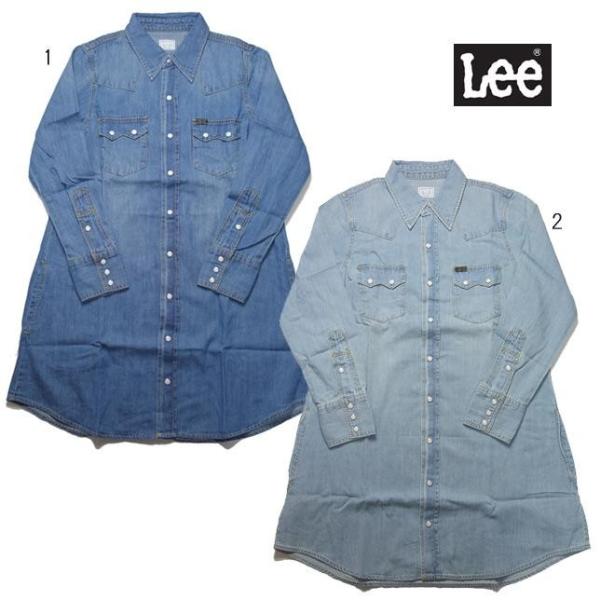 Lee Aライン デニム ウエスタン シャツワンピース LL4839 レディース