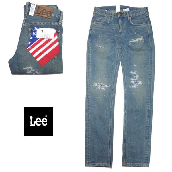 Lee HERITAGE TIGHT CLASH タイト デニム メンズ ダメージ デニム LM13...