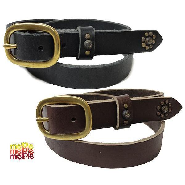 melple メイプル レザー スタッズ ベルト MADE IN USA STUDS BELT