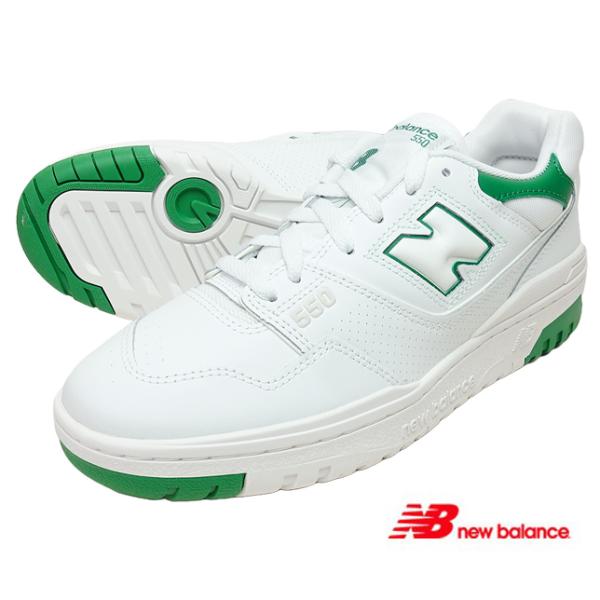 NEW BALANCE ニューバランス BB550 SWB ホワイトグリーン スニーカー  レディー...