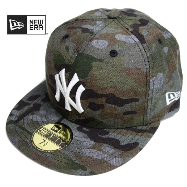 Newera ニューエラ 59FIFTY Multi Camo Denim ニューヨーク ヤンキース...