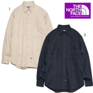 ノースフェイス パープルレーベル ダブルポケット フィールドワークシャツ Double Pocket Field Work Shirt NT3363N 長袖シャツ｜progres