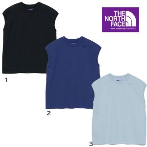 ノースフェイス パープルレーベル ナナミカ ノースリーブ Tシャツ レディース 5.5oz Sleeveless Tee 半袖 Tシャツ NTW3426N 裾リブ 無地Tシャツ｜progres