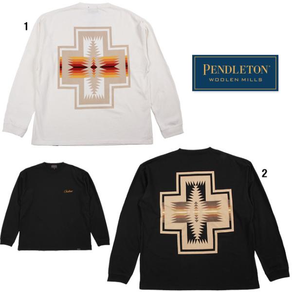 PENDLETON ペンドルトン メンズ ロングスリーブ バックプリントTシャツ ロンT 長袖 Tシ...