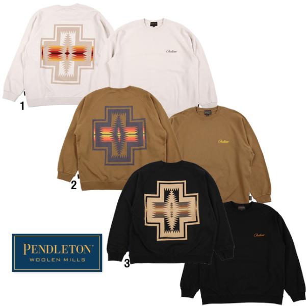 PENDLETON ペンドルトン メンズ ラグラン バックプリント スウェット プルオーバー トレー...
