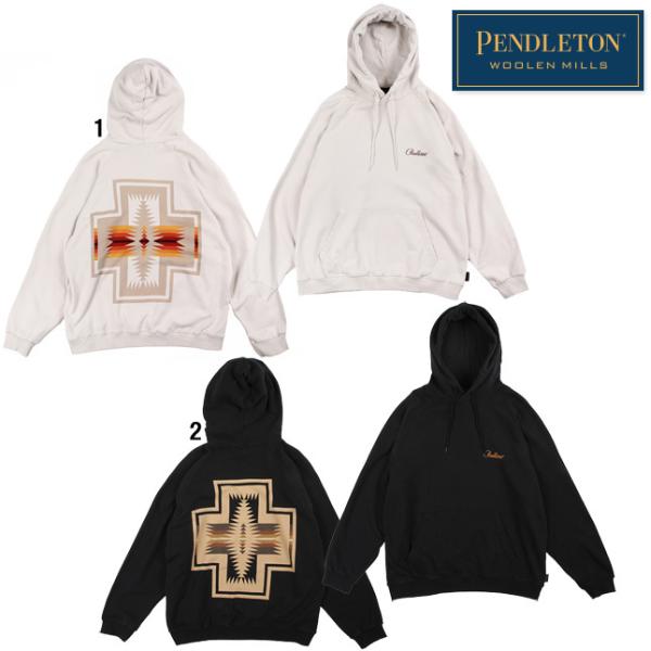 PENDLETON ペンドルトン メンズ ラグラン バックプリント スウェット フーディー プルパー...