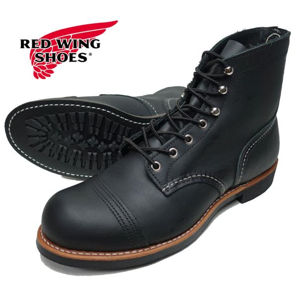 レッドウィング アイアンレンジャー 8084 ブラック メンズ レザーブーツ REDWING Iro...