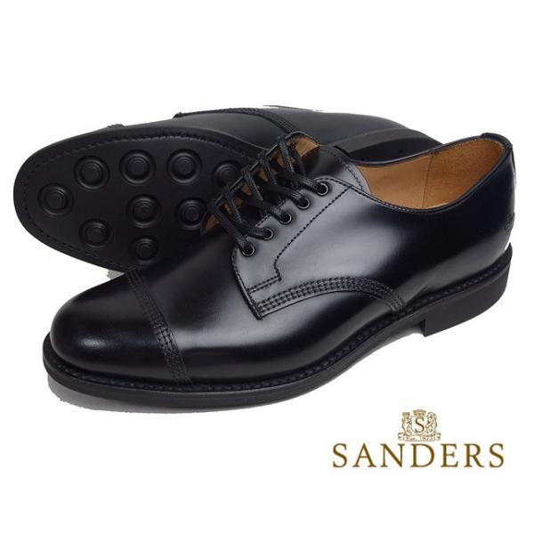 SANDERS サンダース ミリタリーダービーシューズ シューレースローカットシューズ 1128 ブ...