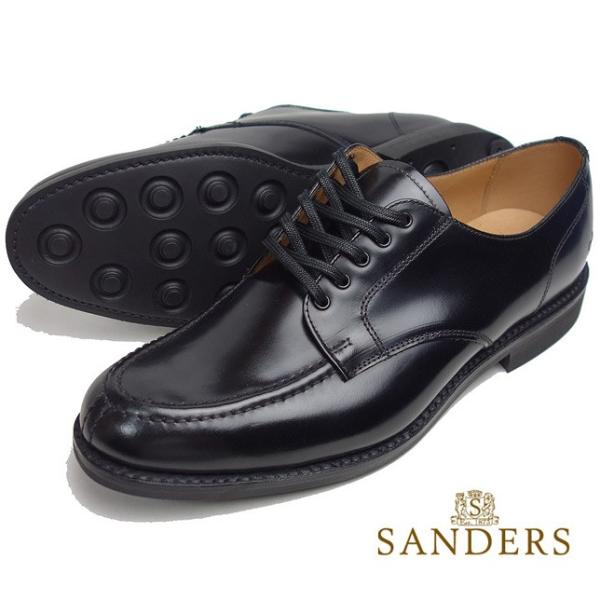 SANDERS サンダース ミリタリー Uチップ ダービーシューズ シューレースローカットシューズ ...