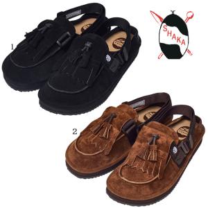 SHAKA（シャカ） モック ミュール タッセル カウヘアー サンダル