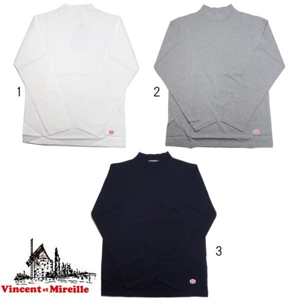 VINCENT ET MIREILLE ヴァンソン エ ミレイユ モックネック ロングスリーブティー...