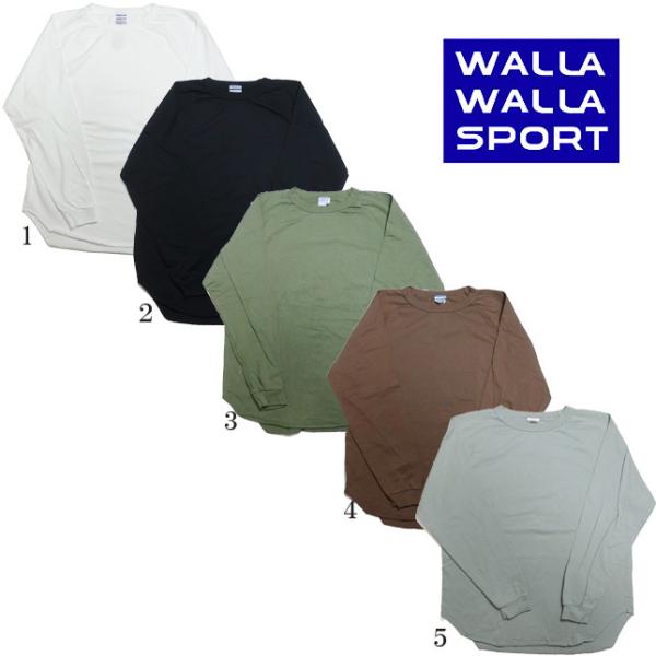 WALLA WALLA SPORT ワラワラスポーツ ロングスリーブ ルーズベースボールティー L/...