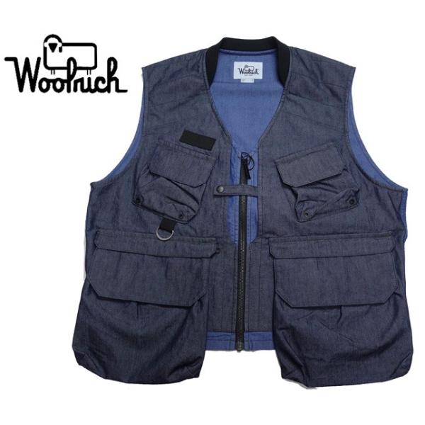ウールリッチ WOOLRICH キャンバス デニム ライディング ベスト メンズ NOGIL1915