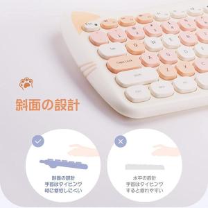 可愛い猫 2.4G USBワイヤレスキーボード...の詳細画像4